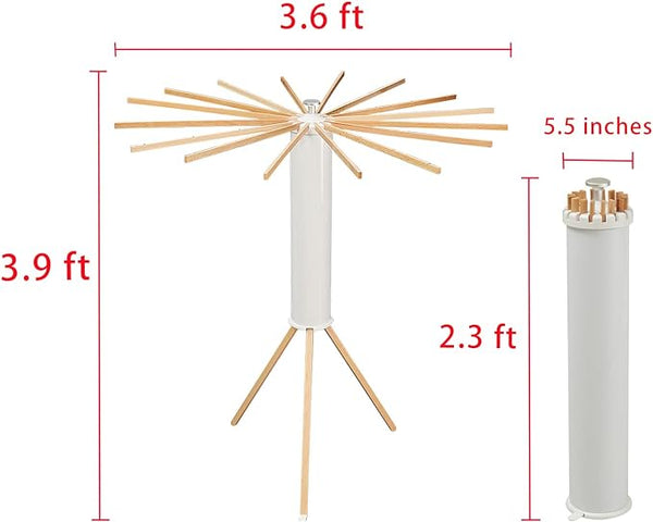 Étendoir à vêtements sur trépied pliable et portable