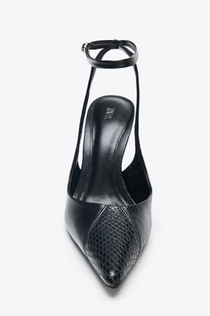 LEATHER HIGH-HEEL SHOES