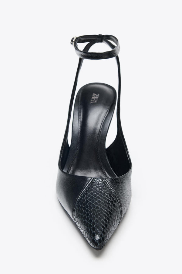 LEATHER HIGH-HEEL SHOES