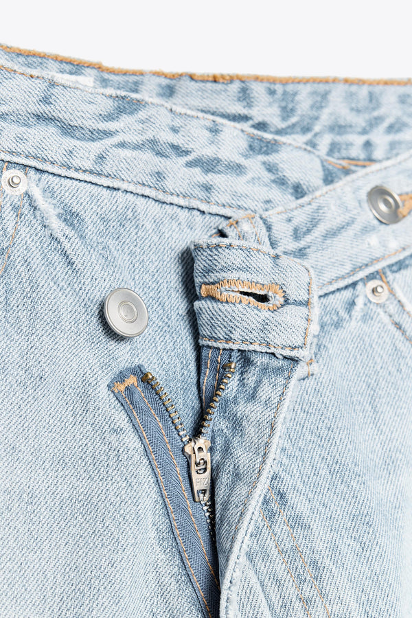 TRF WIDE-LEG HIGH-WAIST JEANS WITH WRAPAROUND WAIST