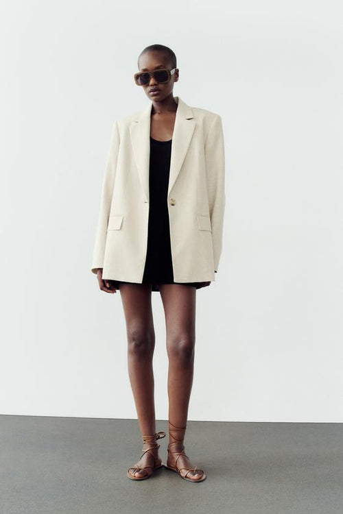 BLAZER OVERSIZE EN TWILL