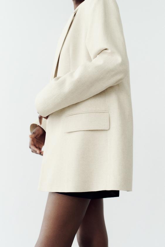 BLAZER OVERSIZE EN TWILL
