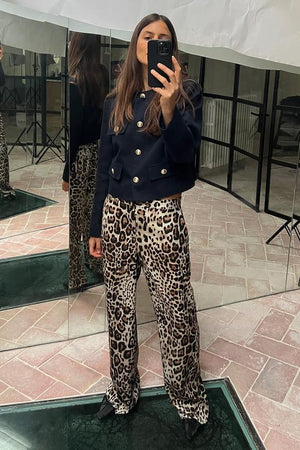 BLAZER EN PIQUÉ À COL ROND