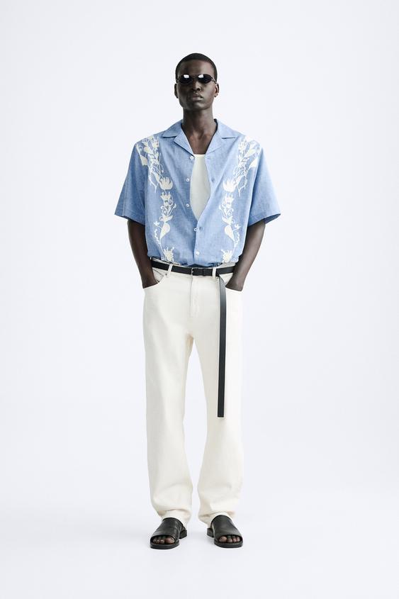 CHEMISE BRODÉE FLORALE