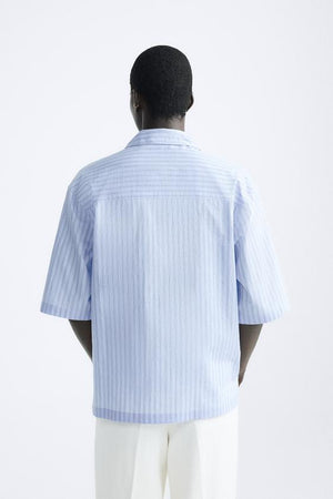 CHEMISE CROISÉE À RAYURES