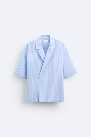 CHEMISE CROISÉE À RAYURES