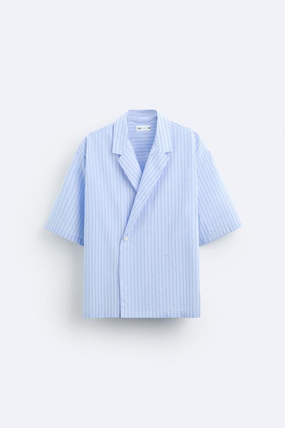 CHEMISE CROISÉE À RAYURES
