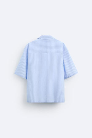 CHEMISE CROISÉE À RAYURES