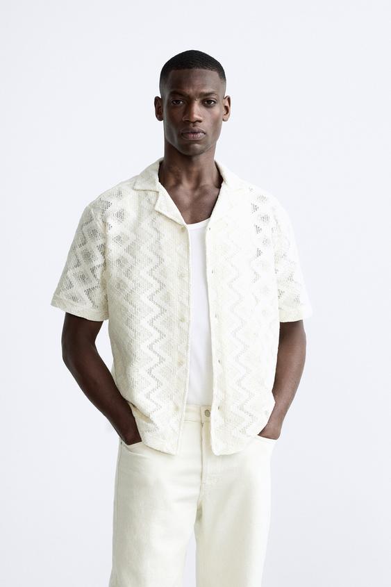 CHEMISE À TEXTURE EN CROCHET