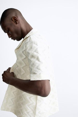 CHEMISE À TEXTURE EN CROCHET