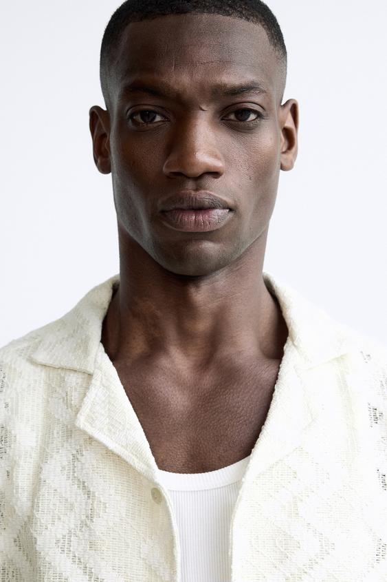 CHEMISE À TEXTURE EN CROCHET