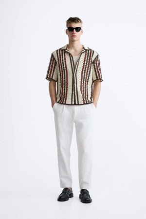 CHEMISE À TEXTURE EN CROCHET