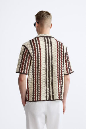 CHEMISE À TEXTURE EN CROCHET