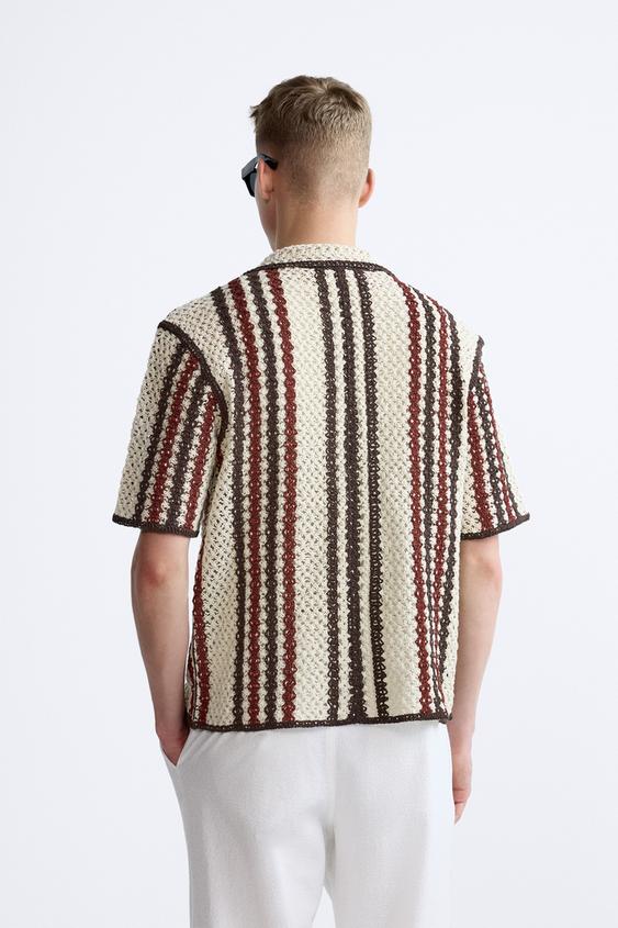 CHEMISE À TEXTURE EN CROCHET