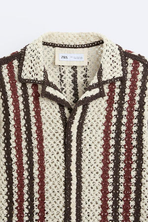 CHEMISE À TEXTURE EN CROCHET