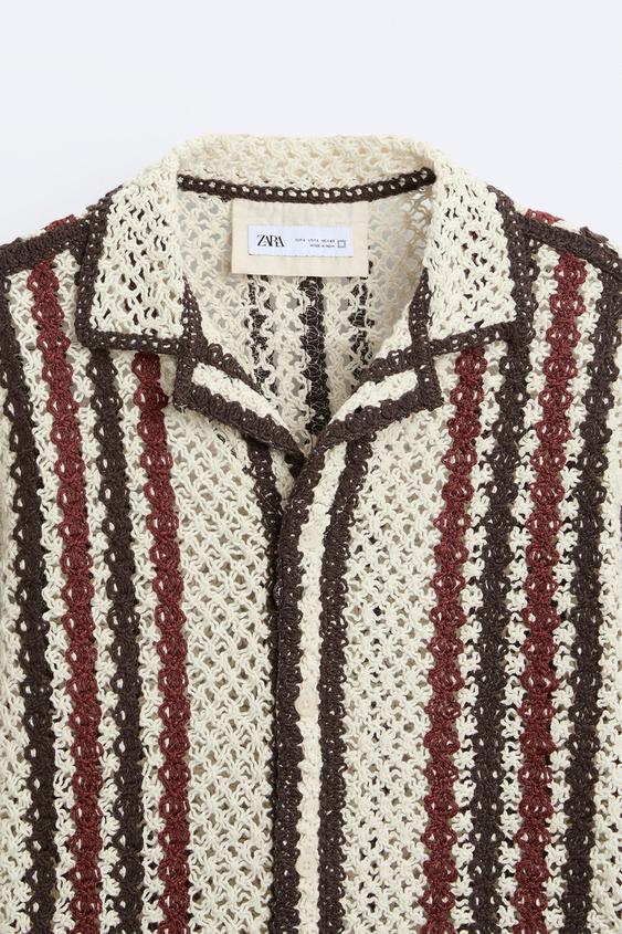 CHEMISE À TEXTURE EN CROCHET