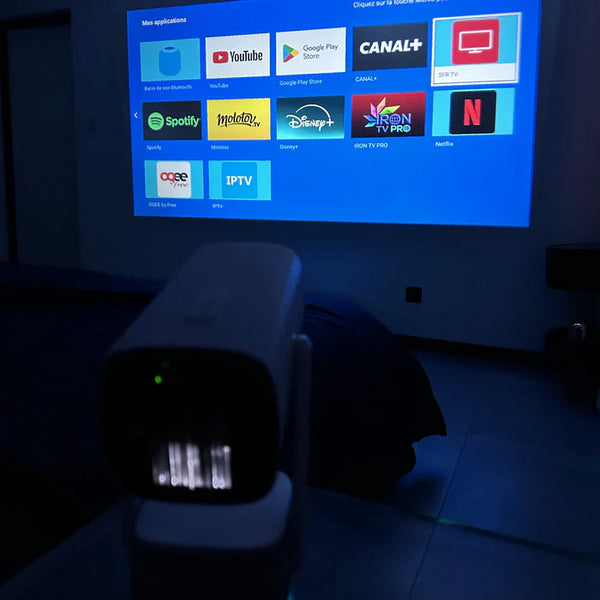 Vidéoprojecteur Cinéma Portable Flip HD Wifi 6 Bluetooth HDMI
