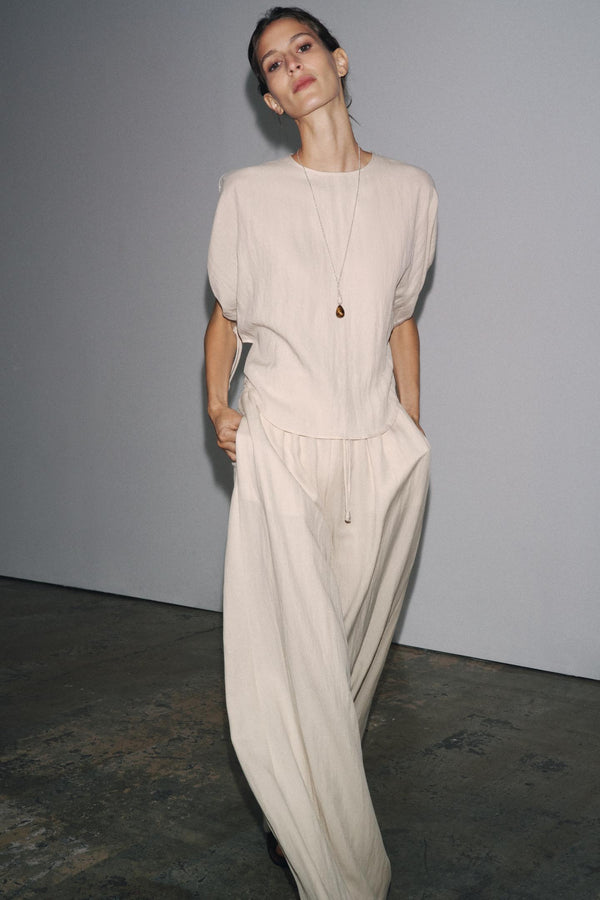 ZW COLLECTION PUFF SLEEVE BLOUSE