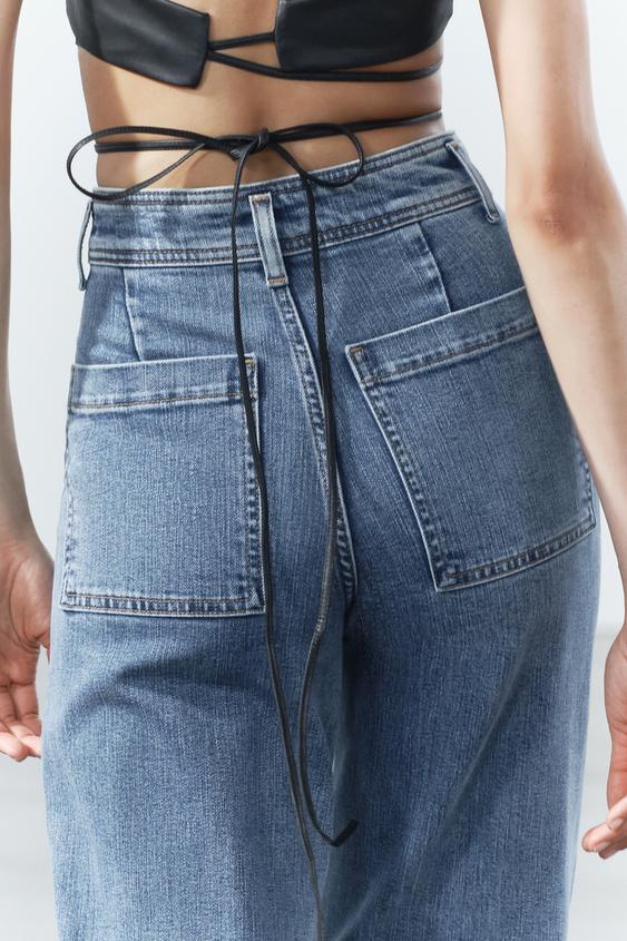 JEAN MARINE DROIT À TAILLE HAUTE