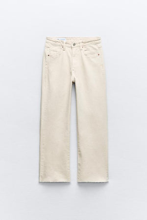 JEAN COURT ÉVASÉ TAILLE HAUTE