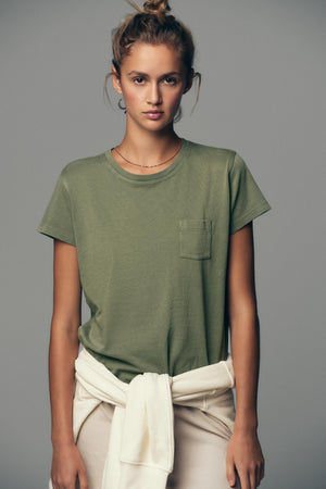 WASHED T-SHIRT WITH POCKET