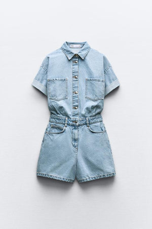 COMBI-SHORT  EN JEAN