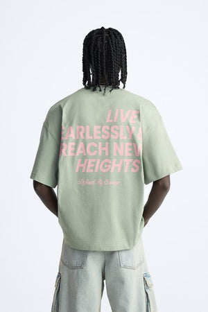 T-SHIRT À INSCRIPTION IMPRIMÉE