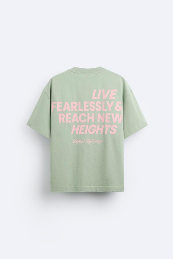 T-SHIRT À INSCRIPTION IMPRIMÉE