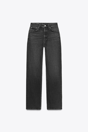 TRF HIGH-WAIST STRAIGHT LEG JEANS