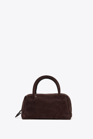 SPLIT SUEDE BOWLING BAG
