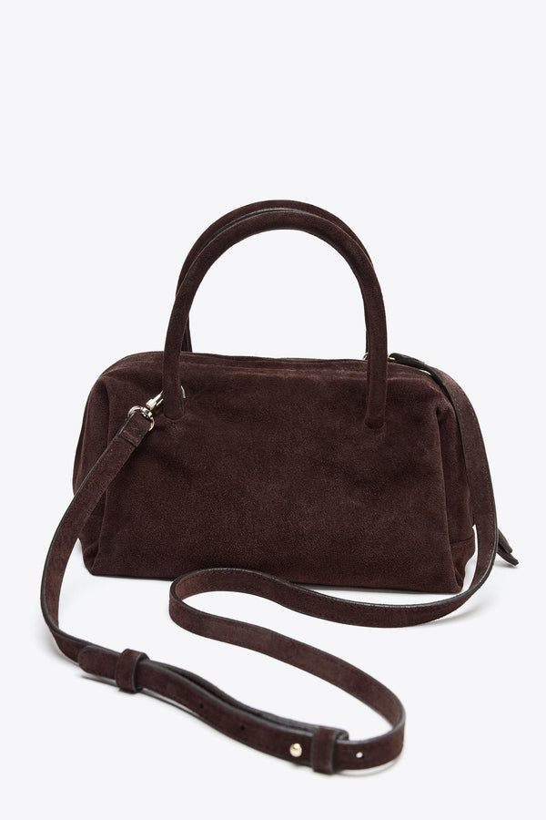 SPLIT SUEDE BOWLING BAG
