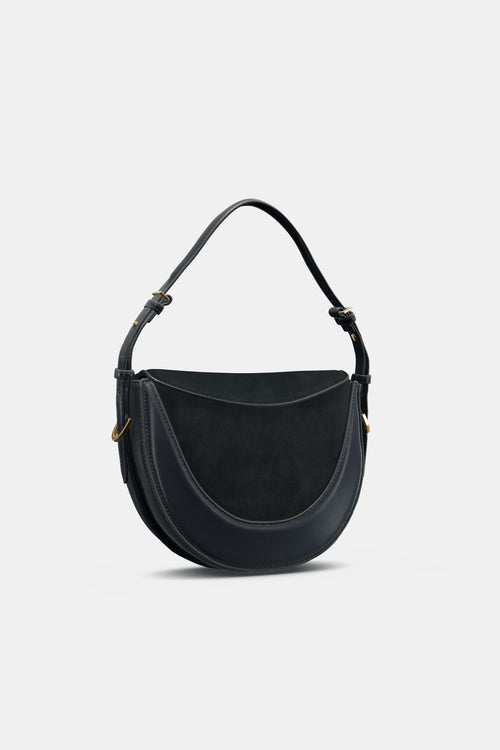 LEATHER FLAP CROSSBODY BAG