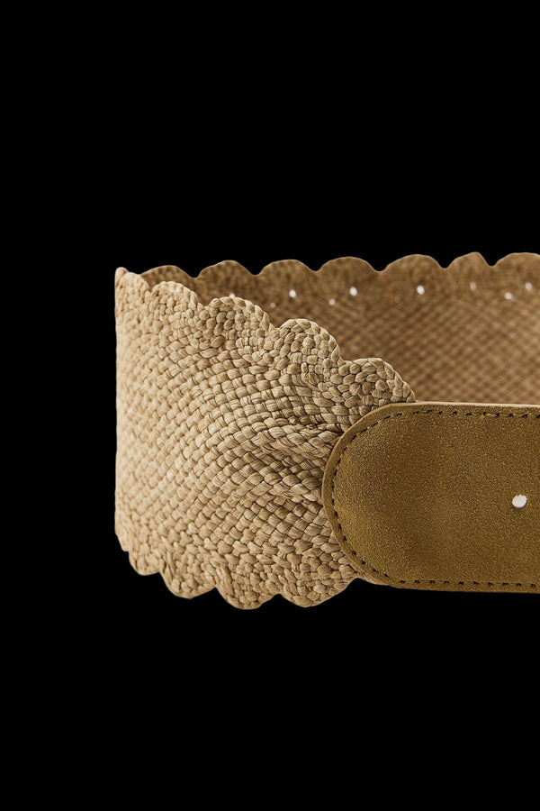 COMBINED RAFFIA BELT
