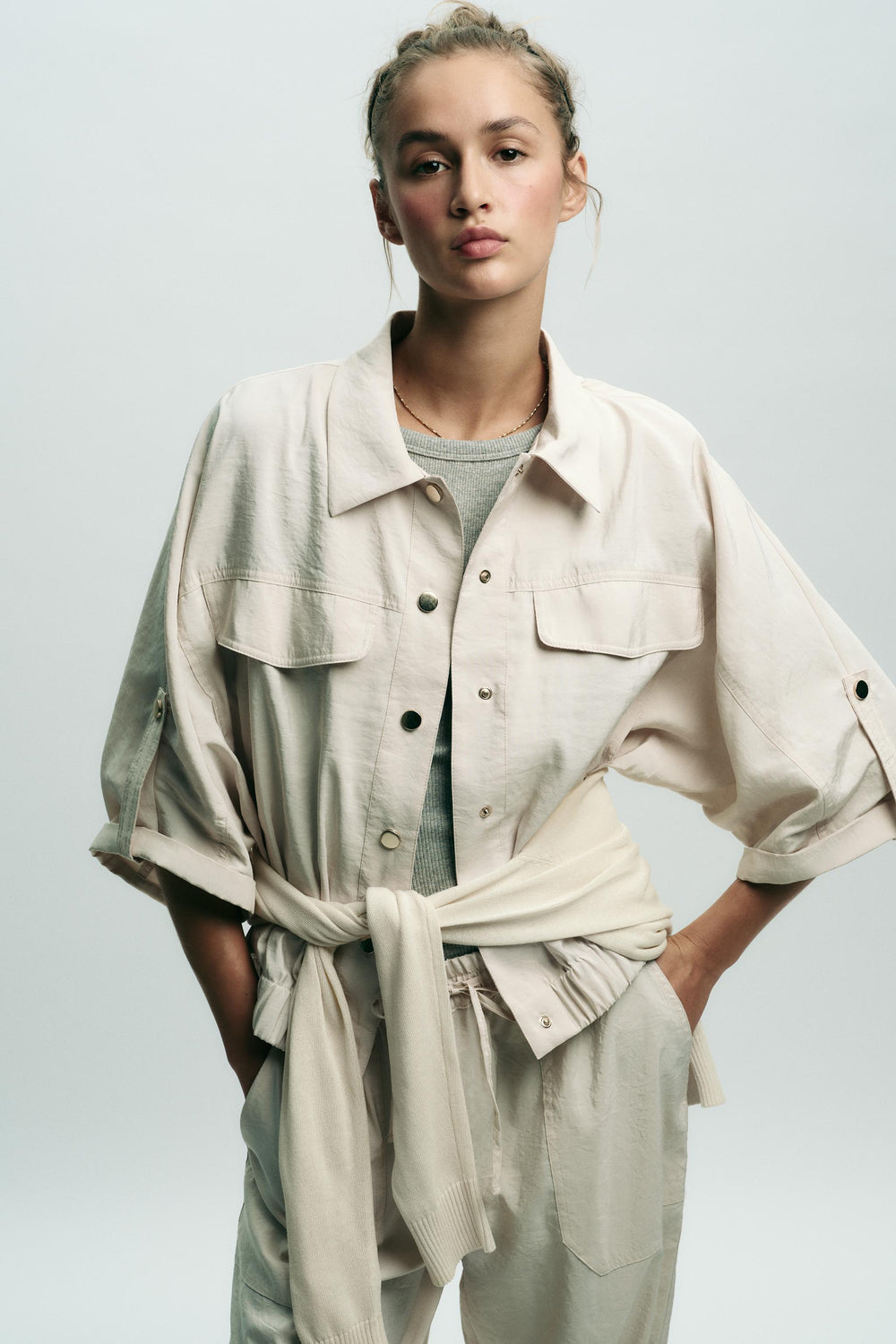 ZW COLLECTION POPLIN SHIRT